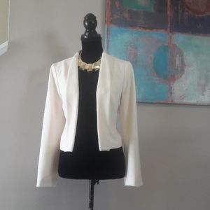 Adrianna Papell/Creme Cropped Blazer/Jacket